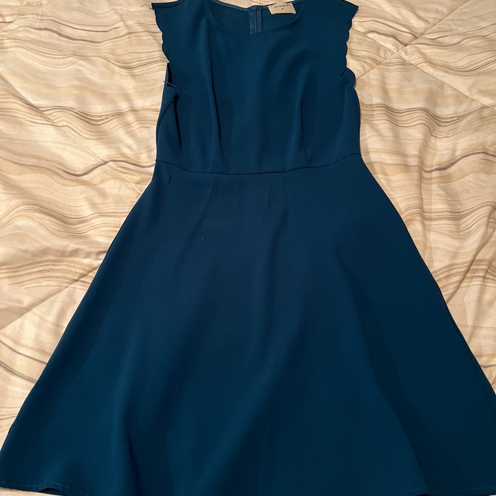 Blue green dress
